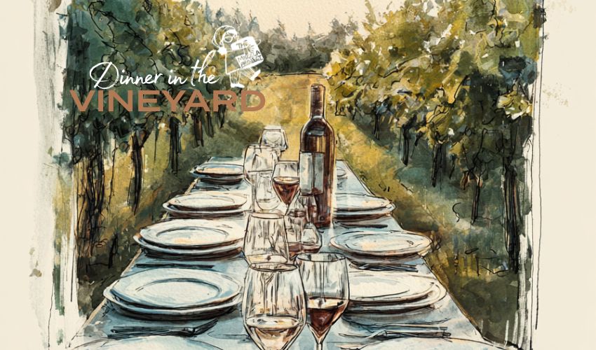 Dinner in the 20 Deep Vineyard in Mendon NY