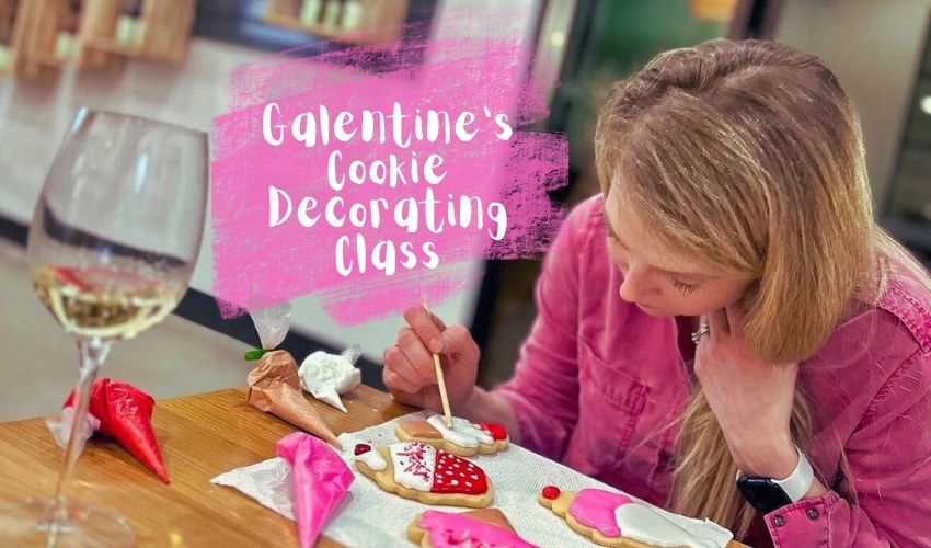 Galentines Cookie Decorating Class at 20 Deep Winery
