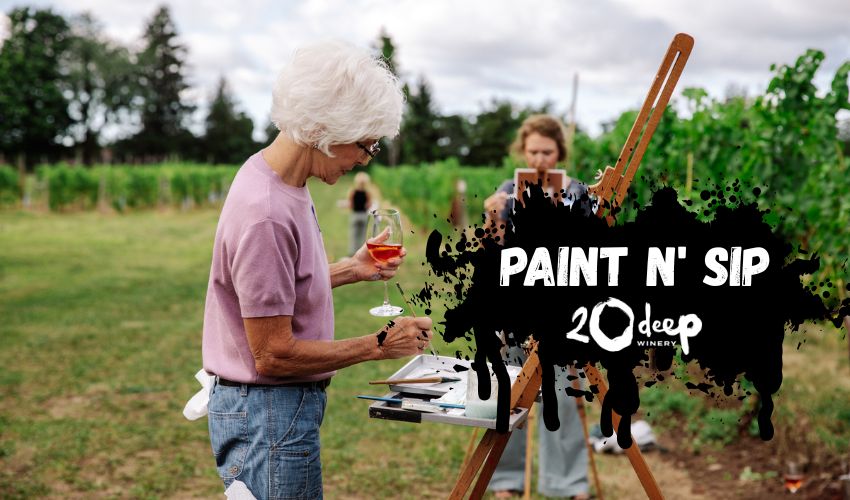 Spring Paint and Sip at 20 Deep Winery