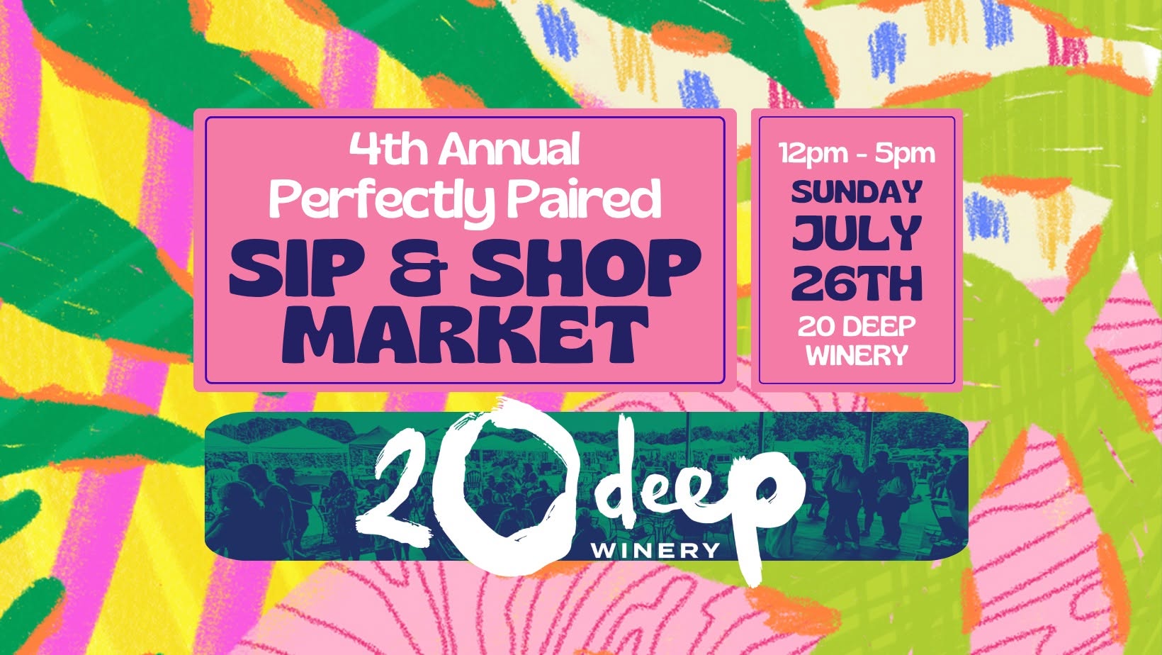 4th Annual Sip and Shop Event at 20 Deep Winery